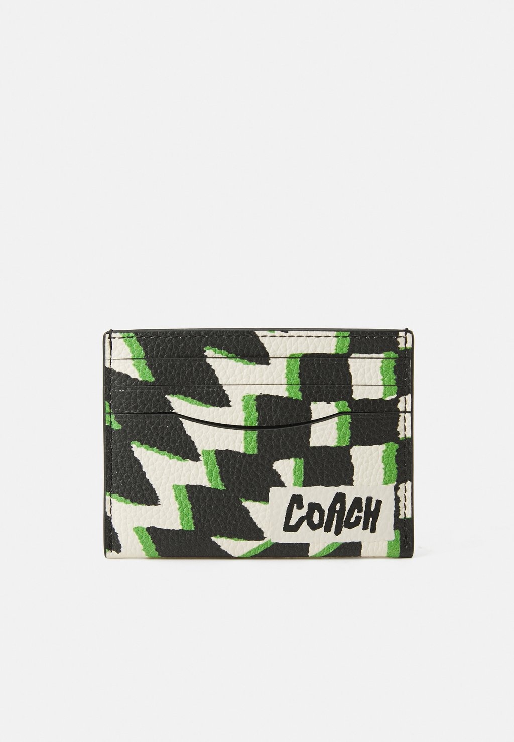 

Кошелек FLAT CARD CASE IN GEO CHECK COACH, белый