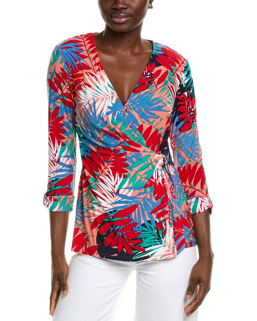 

Джонс Нью-Йорк Обертывающий топ Jones New York, оранжевый