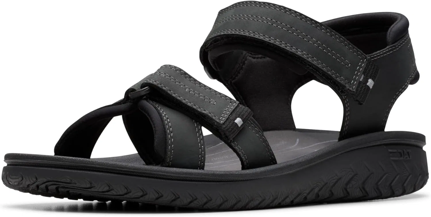 Сандалии мужские Clarks, Black Leather