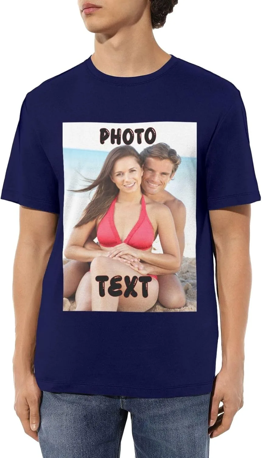 

Футболка мужская custom с нанесением текста и фото