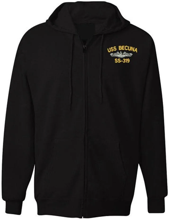 

Куртка Military с капюшоном и молнией USS BECUNA SS-319 Lufufu