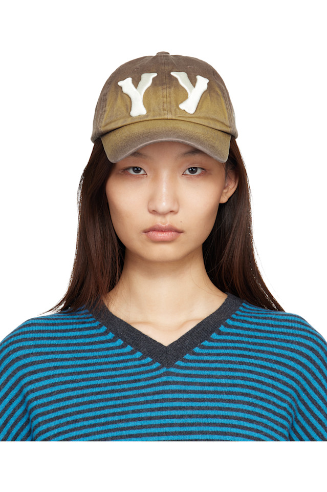 

Эксклюзивная бейсболка Ssense с градиентным рисунком Open Yy, коричневый