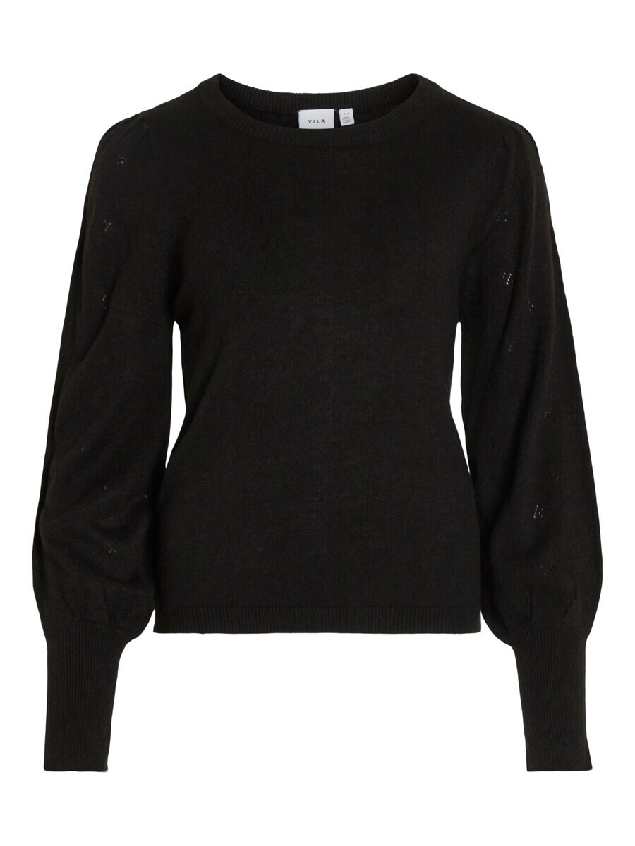 

Тонкий вязаный свитер VILA Sweater AVA, черный