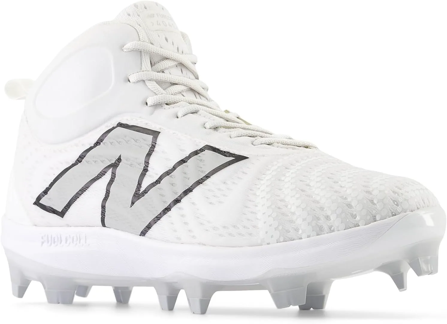 Бейсбольные бутсы New Balance FuelCell 4040v7 Mid-Molded, белый — фото 3