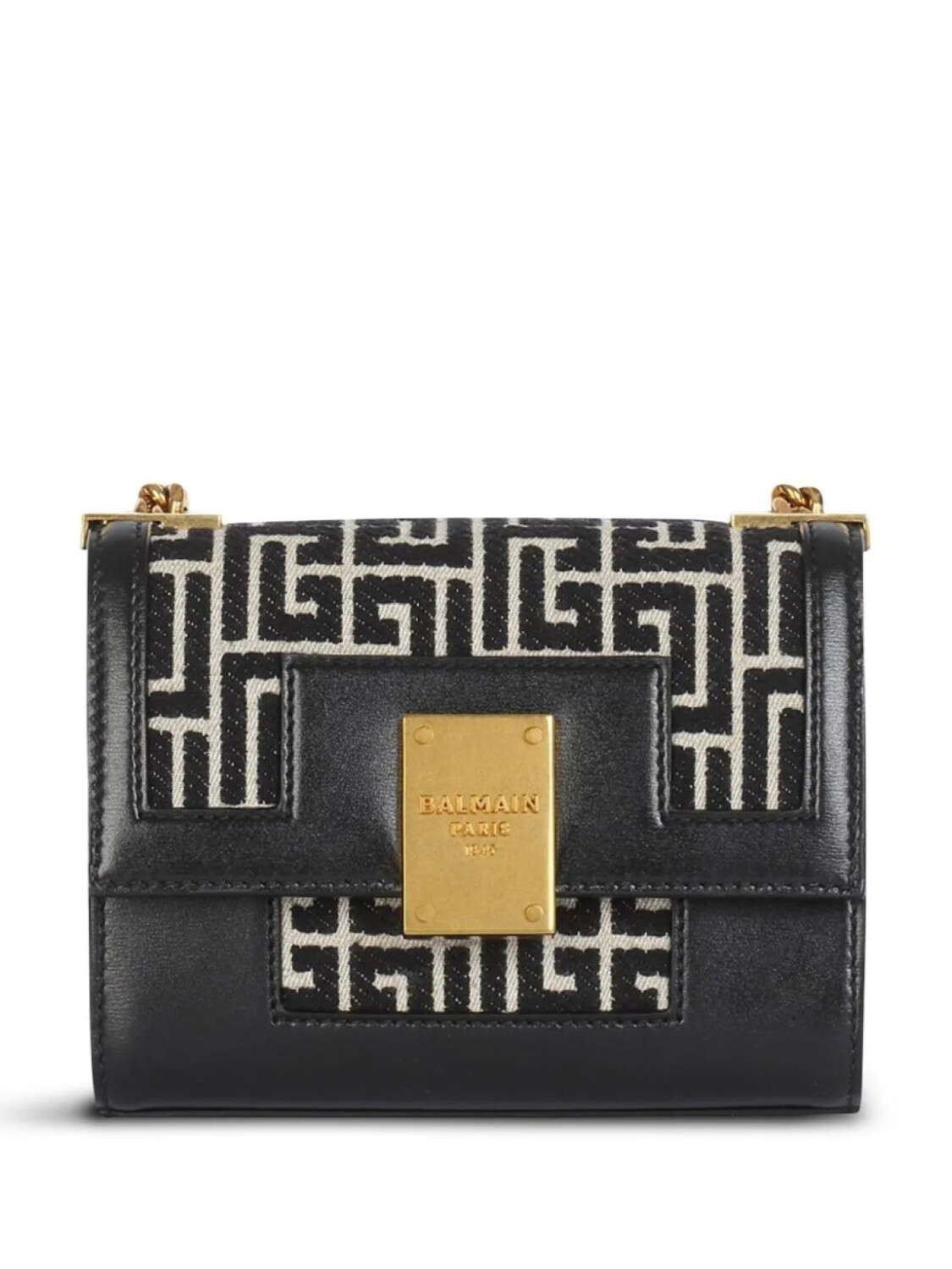 

Balmain жаккардовая сумка на плечо с монограммой, черный