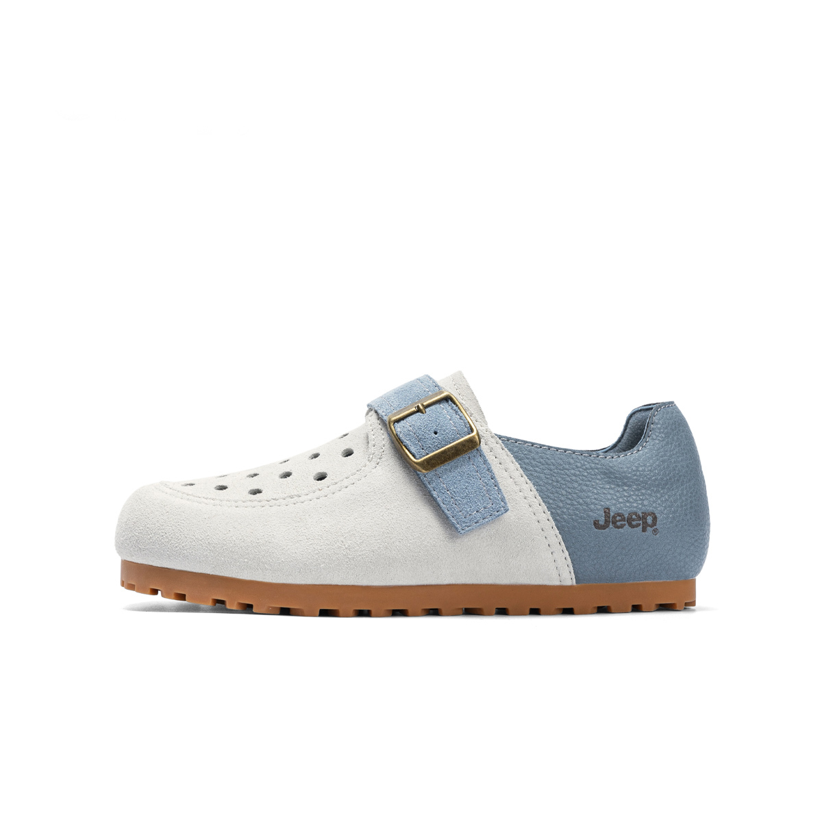 Jeep Лоферы женские коричневые/серо-голубые, цвет Gray Blue
