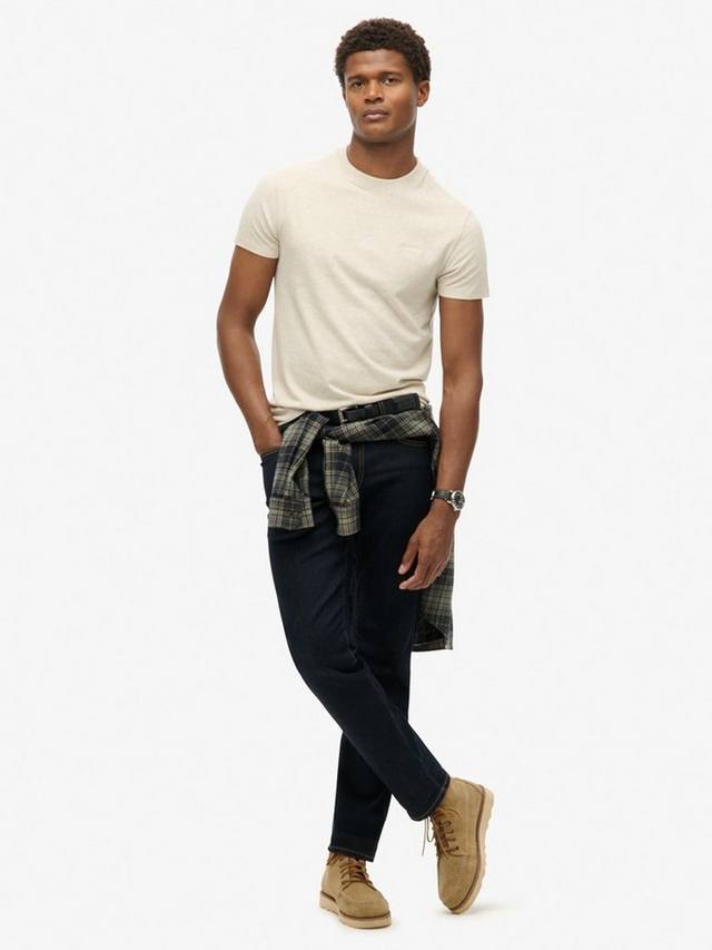 Футболка Essential Logo из органического хлопка Superdry, Oat Cream Marl — фото 3