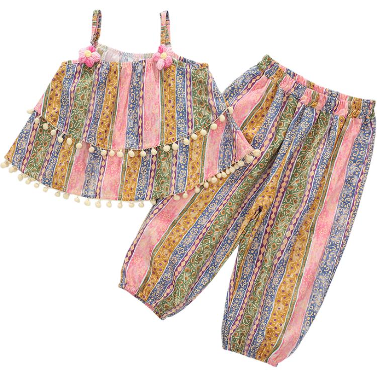 

Детский двухкомпонентный комплект с юбкой и круглым вырезом, средней длины PROTECTCAMEL, розовый