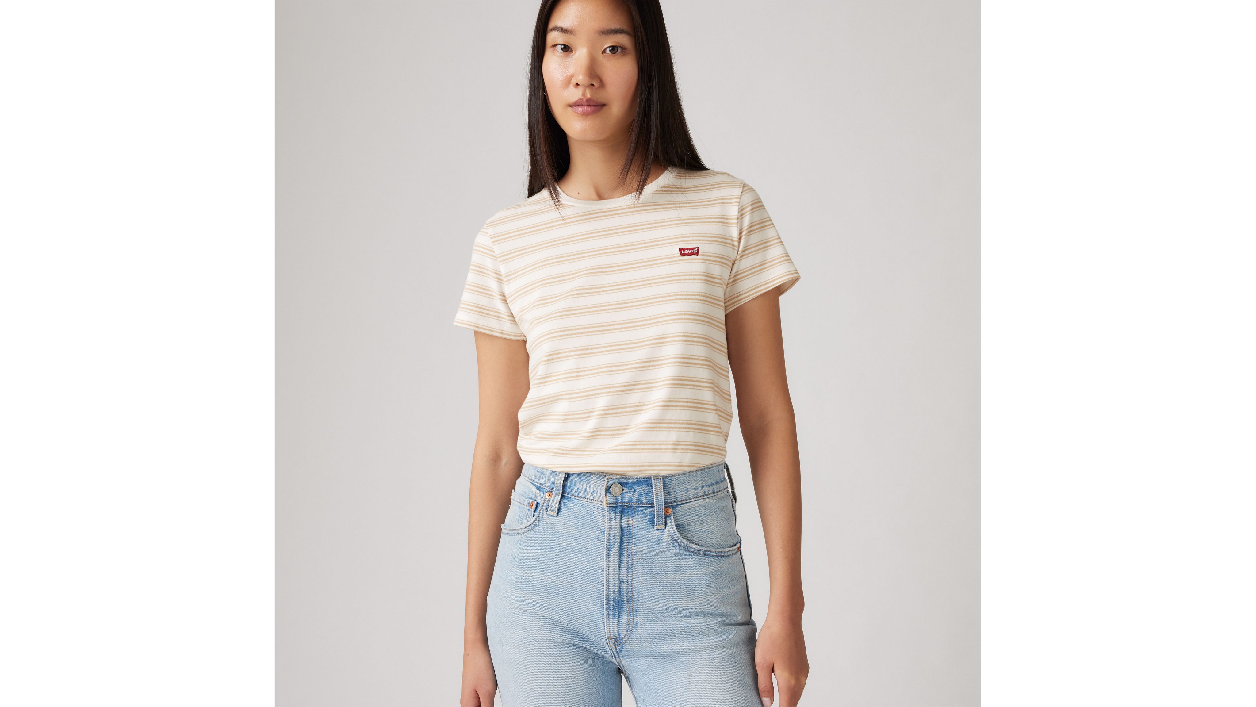 

Идеальная футболка Levi's, Everet Stripe Cloud - Neutral