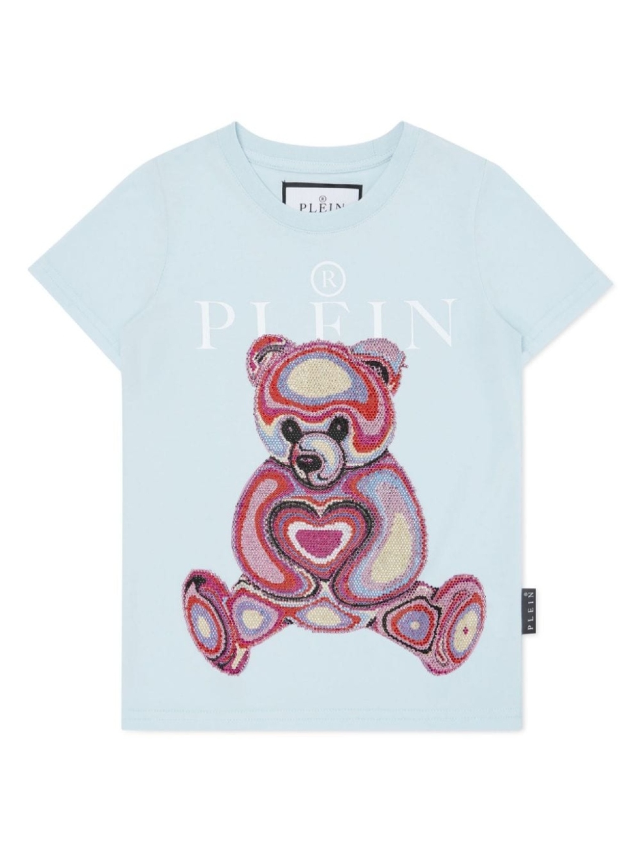 

Philipp Plein футболка Teddy Bear с кристаллами, синий