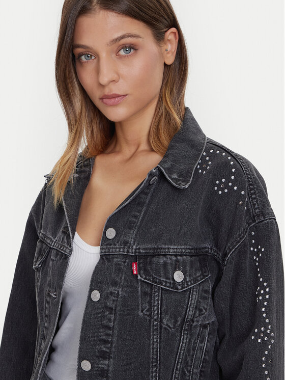Джинсовая куртка relaxed fit 90s Trucker A9456-0003 Levi'S, черный — фото 4