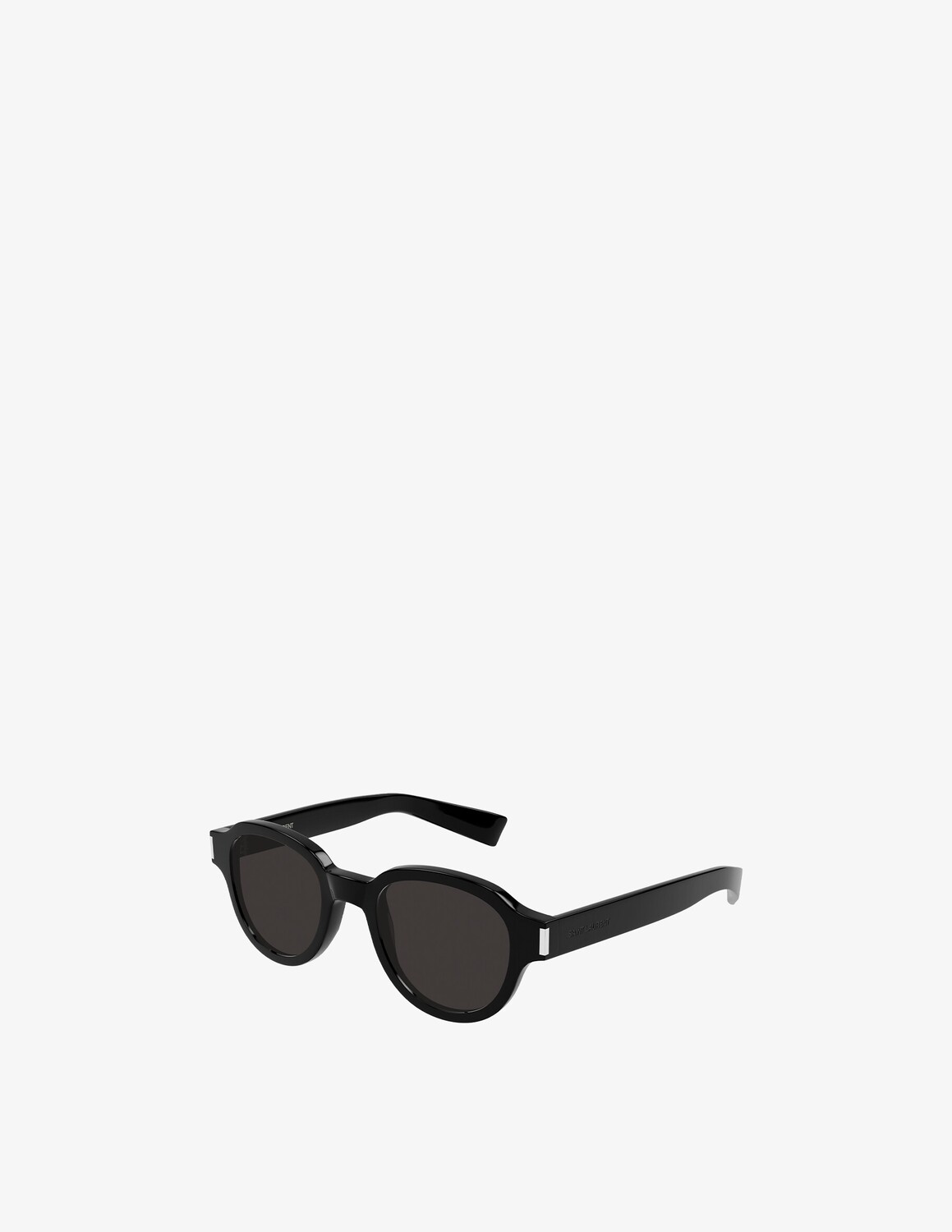 Солнцезащитные очки SL 546 в круглой оправе Saint Laurent, цвет Shiny Black