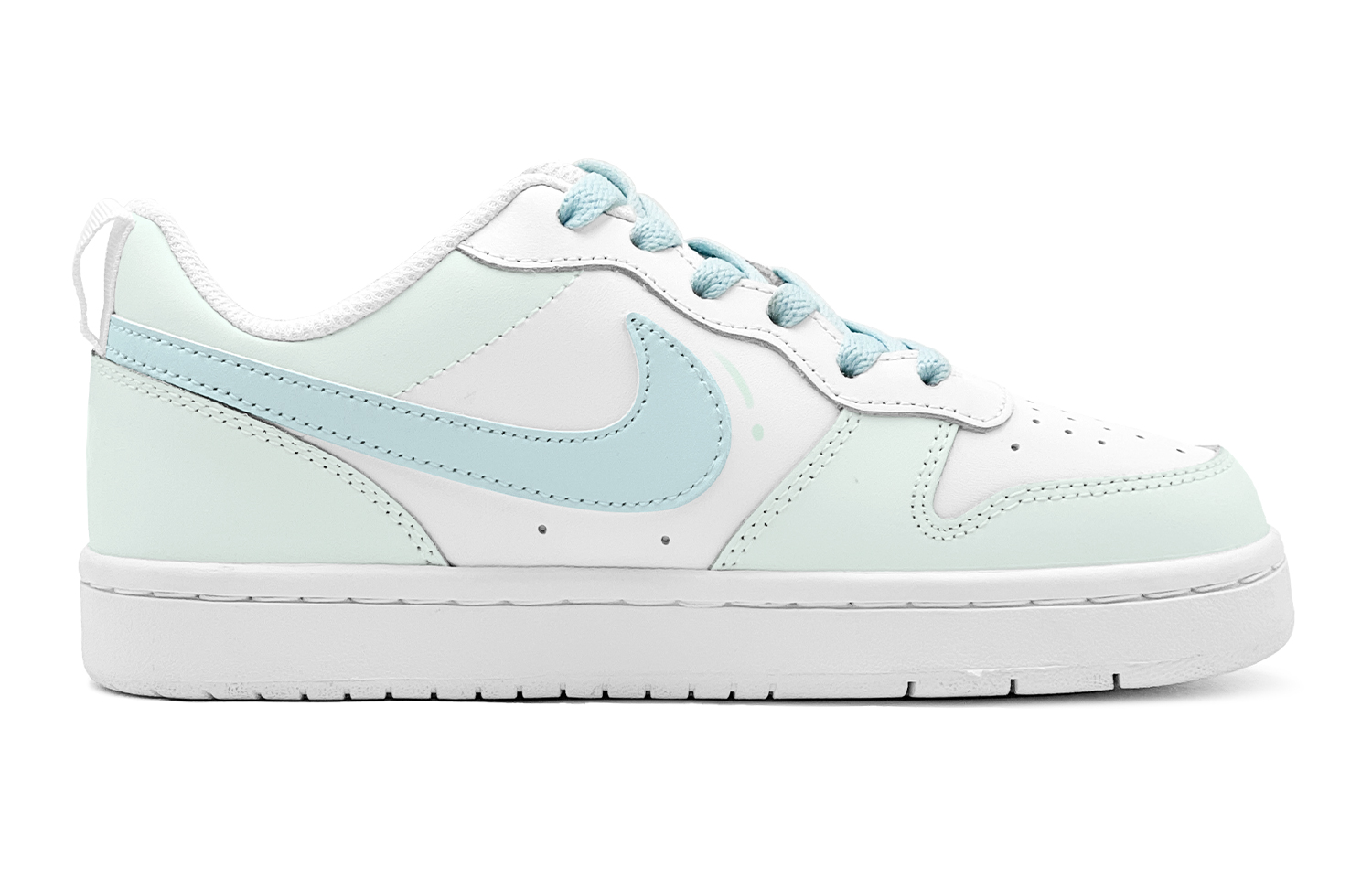 Nike Кроссовки для скейтбординга Court Borough Mint Heart нескользящие износостойкие низкие повседневные GS сине-зеленые, цвет Blue Green — фото 4