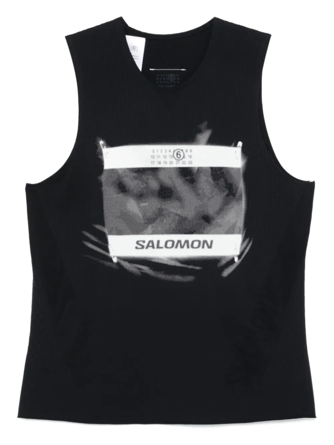 

Майка с цифровым мотивом MM6 Maison Margiela X Salomon, черный
