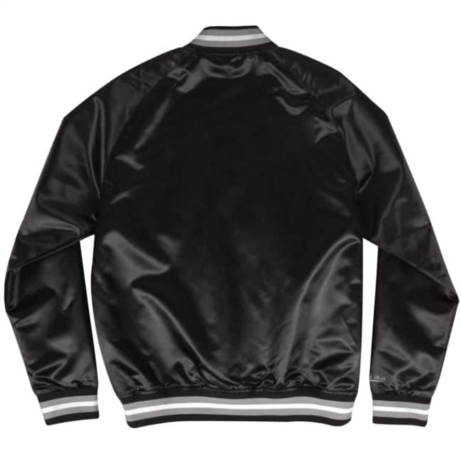 

Мужская черная легкая атласная куртка Mlb Chicago White Sox MITCHELL & NESS, черный