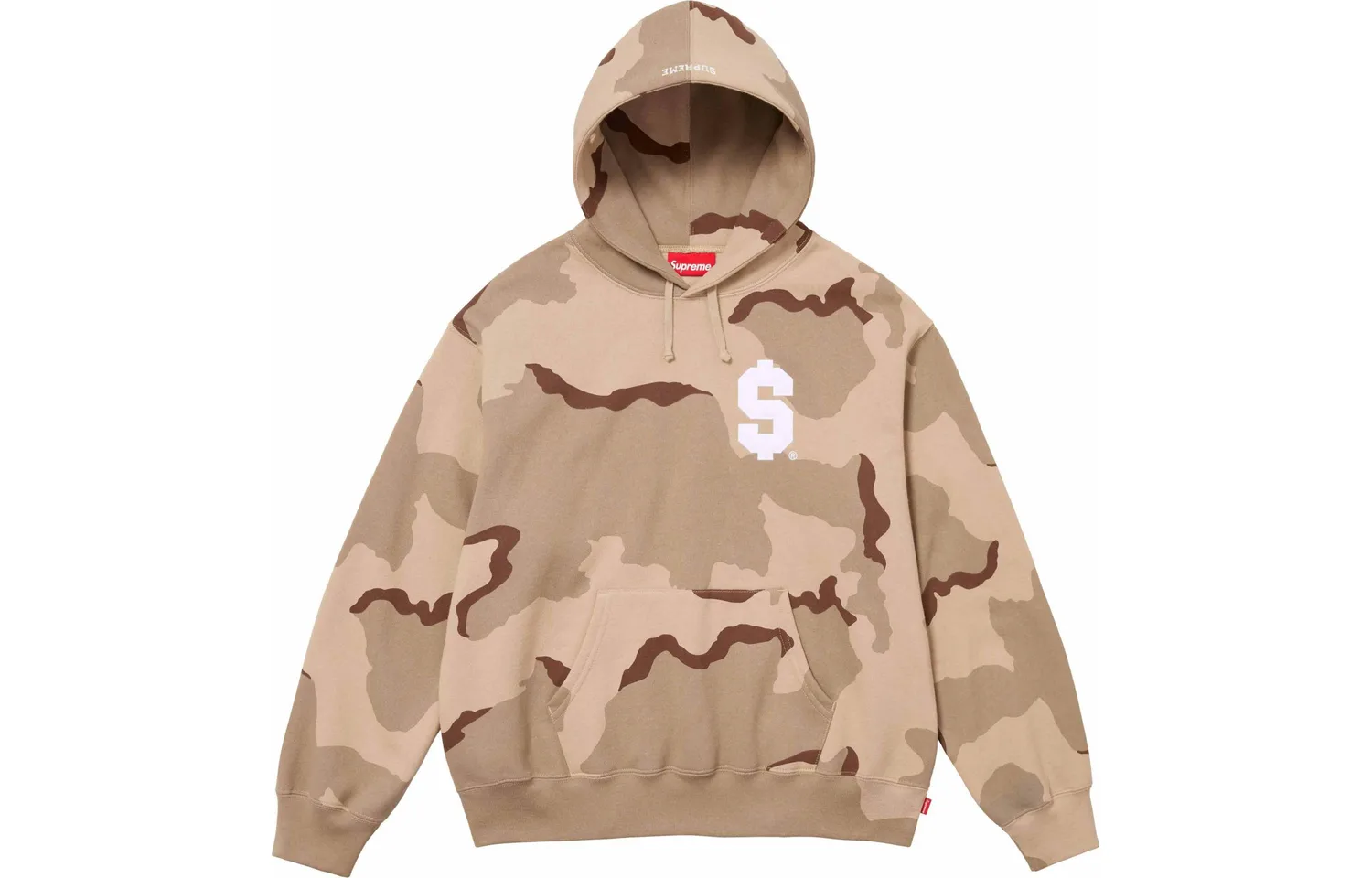 Толстовка с капюшоном Supreme, Desert Camouflage/Desert Camo