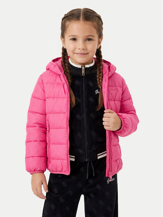 

Пуховик regular fit H4BT03 WCFM0 Guess, розовый