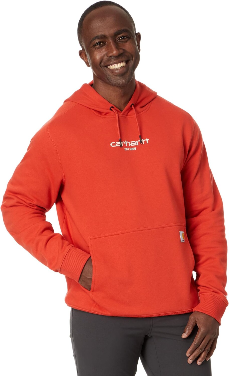 

Толстовка Force Relaxed Fit Lightweight Logo Graphic Sweatshirt Carhartt, цвет Red Barn