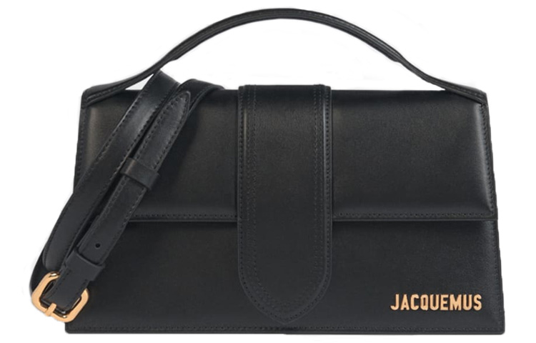 

Jacquemus Кожаная сумка сумка-багет Маленькая квадратная сумка Сумка через плечо Сумка кроссбоди Женская черная сумка