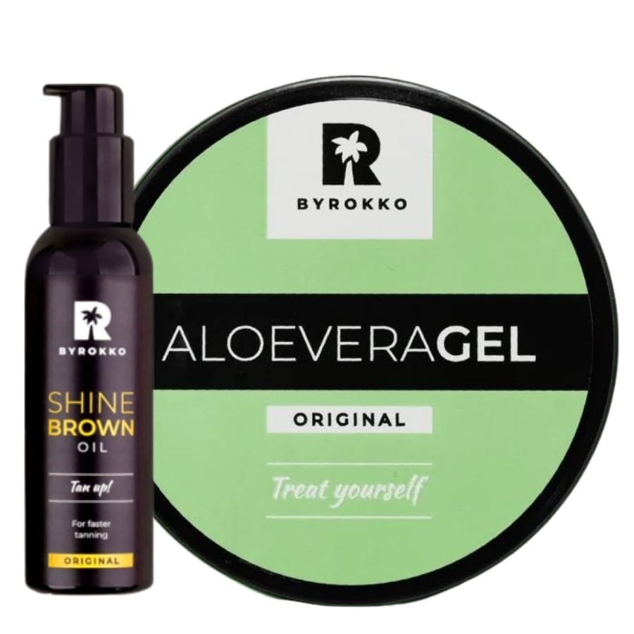 

Охлаждающий гель Byrokko Aloe Vera + Масло для блеска и сияния волос