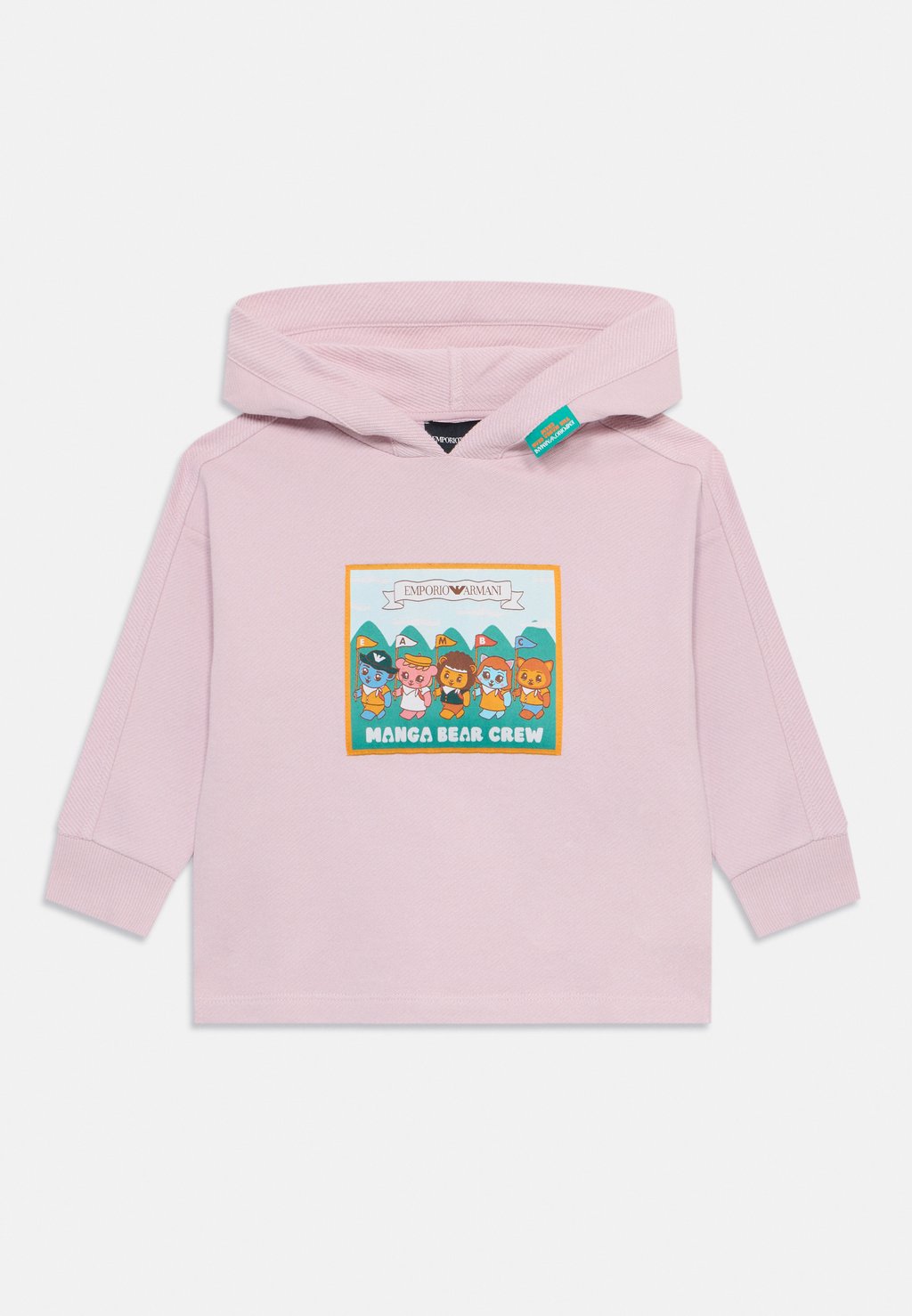 

Толстовка UNISEX con cappuccio Emporio Armani, сиреневый