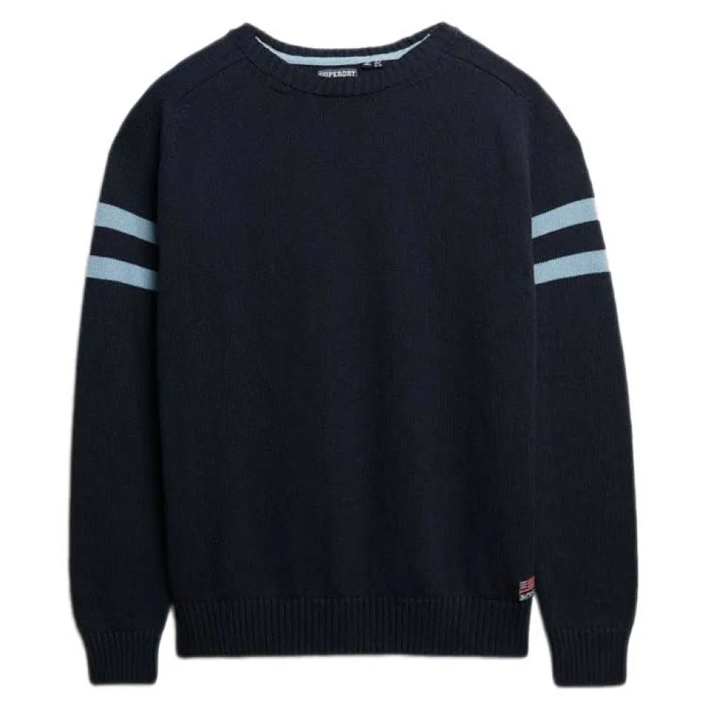

Свитер Superdry Jacob high neck, синий