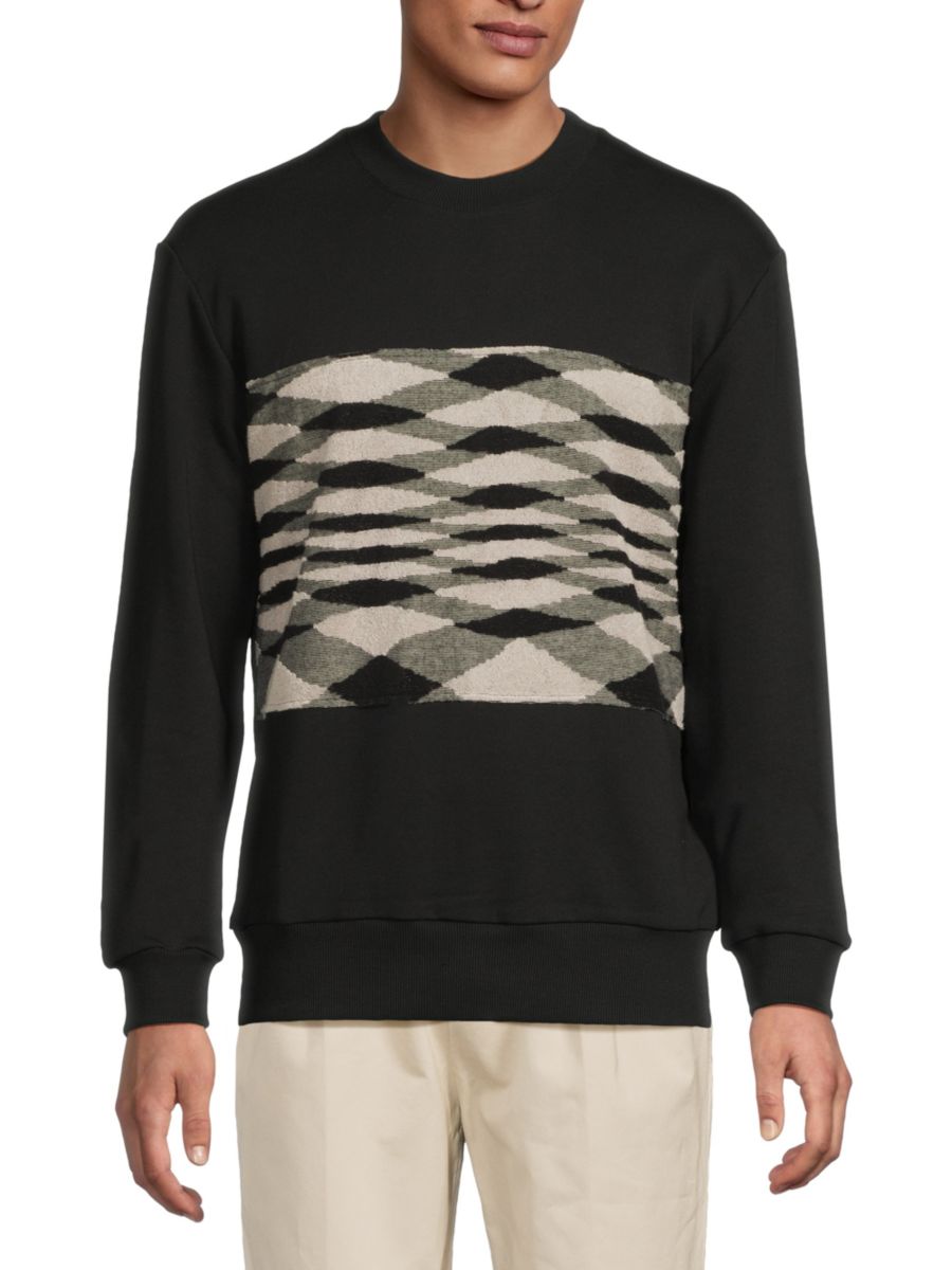 

Хлопковая толстовка с шевронным узором M Missoni, разноцветный