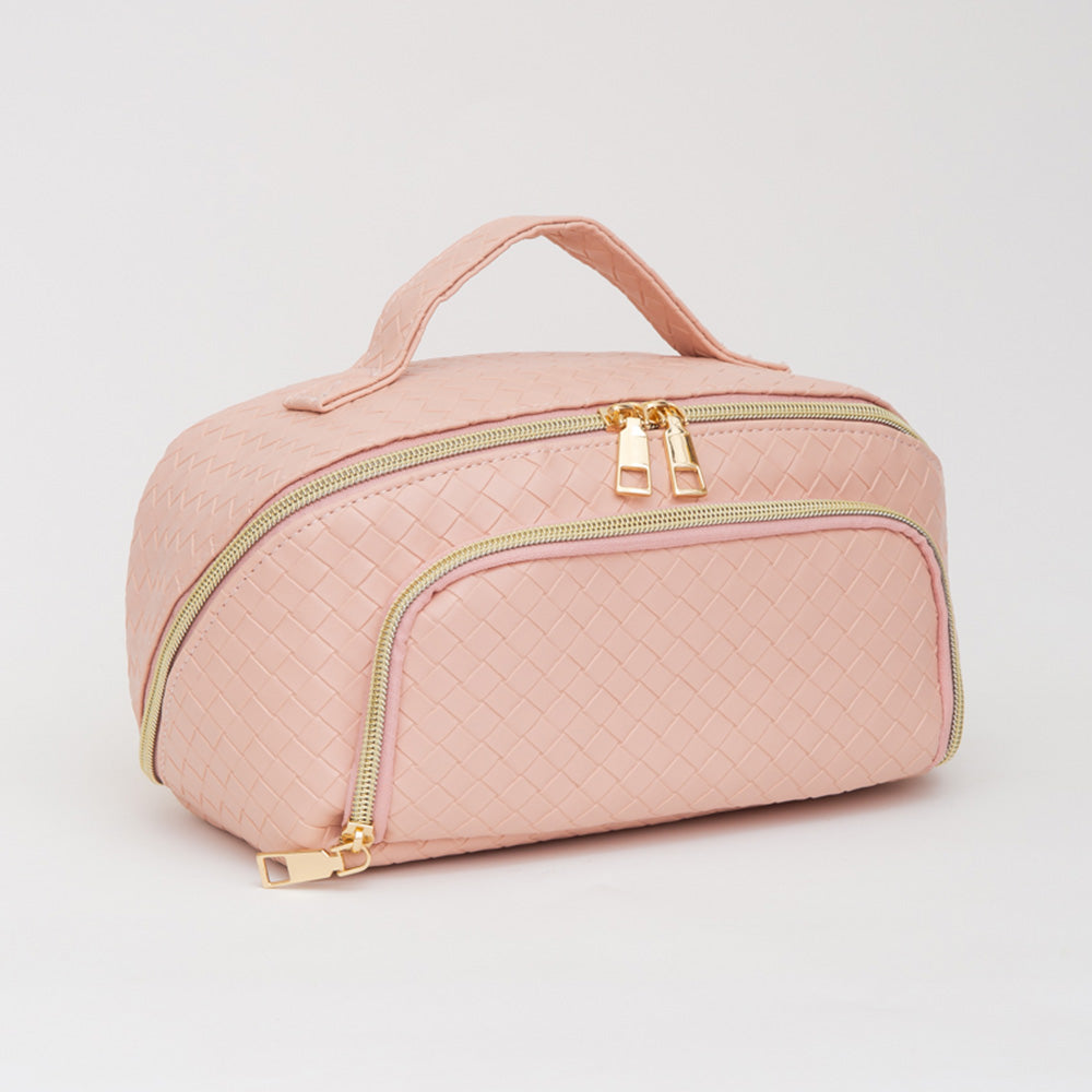 

Тканая сумка-тоут с детализацией FASHNZFAB, розовый