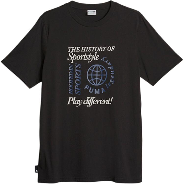 

PUMA Футболка мужская черная Sports Life Collection, Черный, PUMA Футболка мужская черная Sports Life Collection