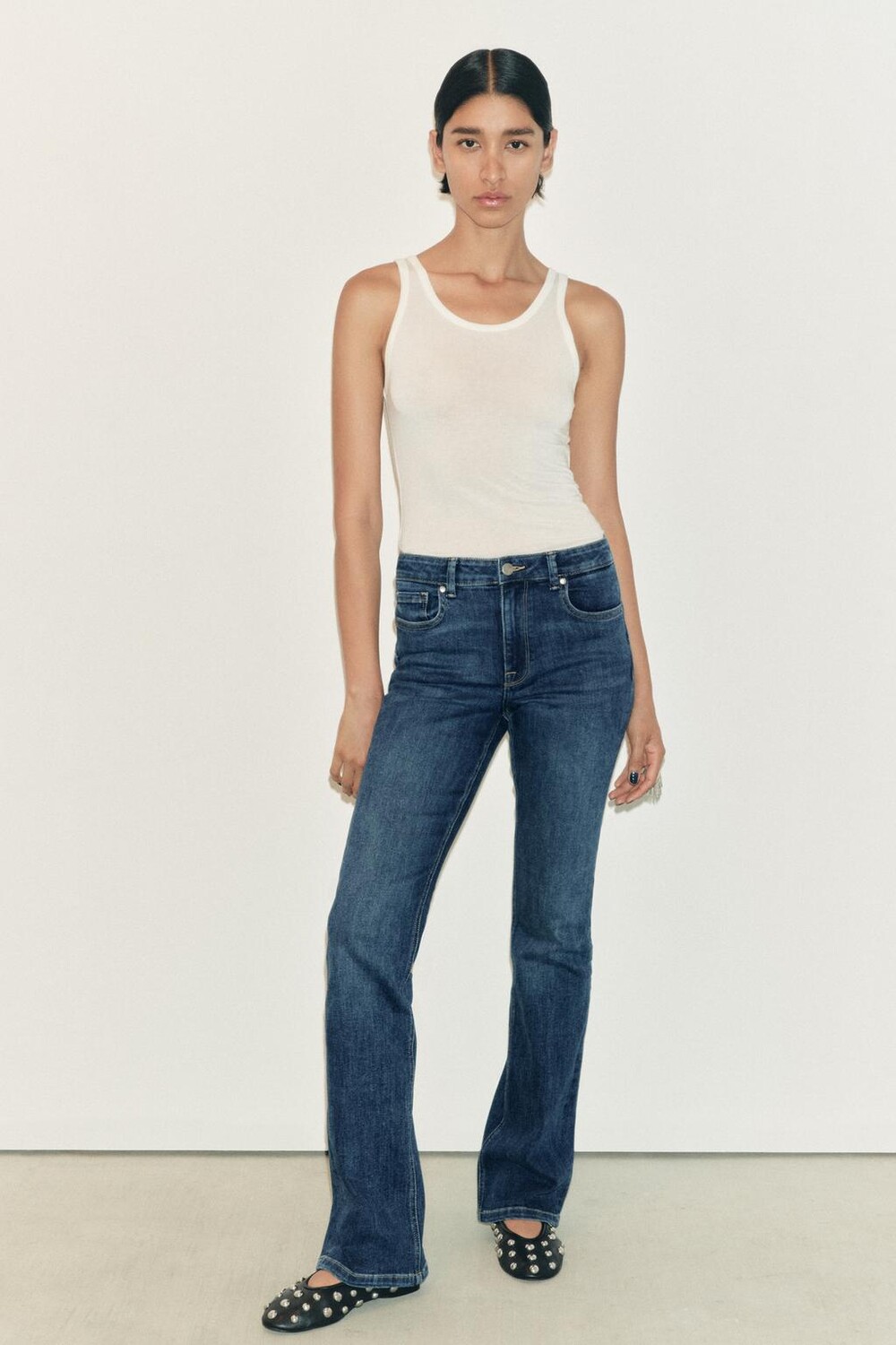 

Жилет из лиоцелла ZARA, устрично-белый