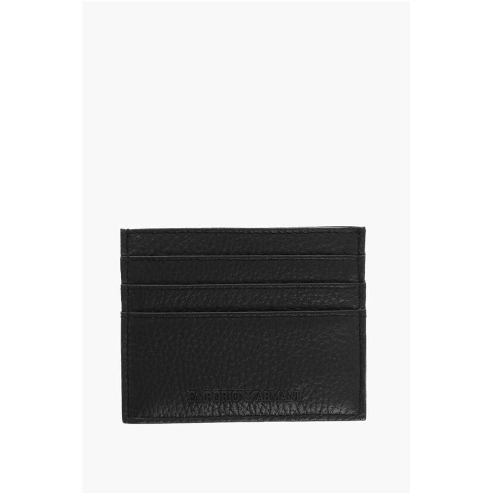 

Визитница EMPORIO из текстурированной кожи с тисненым логотипом Armani, Blue