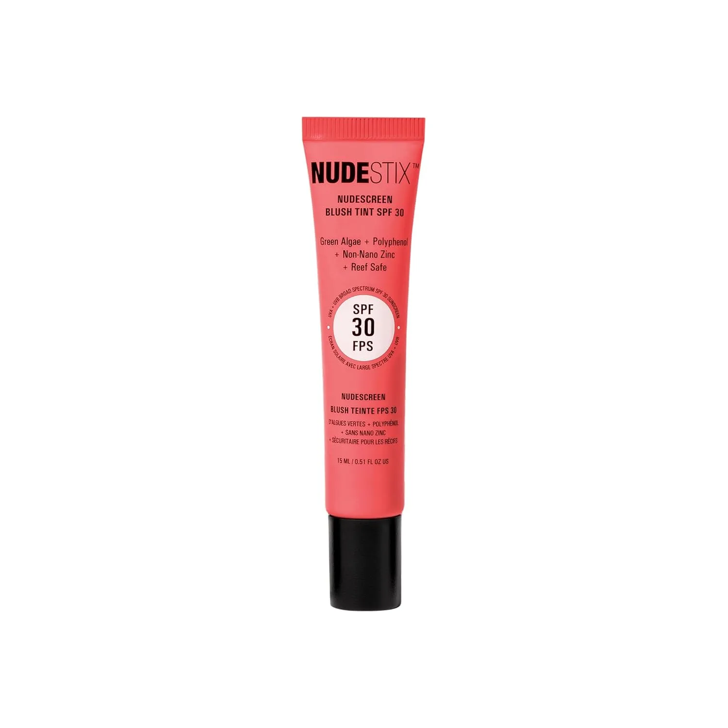 Жидкие румяна-тинт Nudestix Nudescreen Blush Tint SPF 30 - многофункциональные румяна для щек, глаз и губ с минеральным солнцезащитным фильтром | Широкий спектр защиты от UVA/UVB-лучей и синего света, Strawberry Sunburst — фото 2