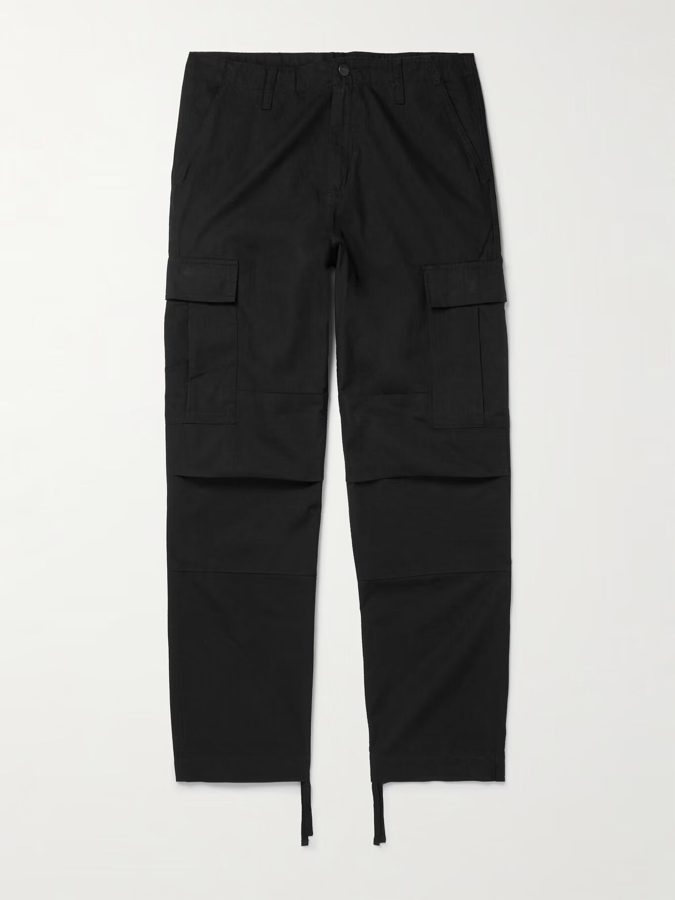 

Прямые брюки-карго из хлопка-рипстопа CARHARTT WIP, черный
