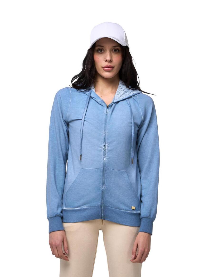 

LEONE 1947 APPAREL Женская толстовка с капюшоном Leone Lace без толстовки с застежкой-молнией