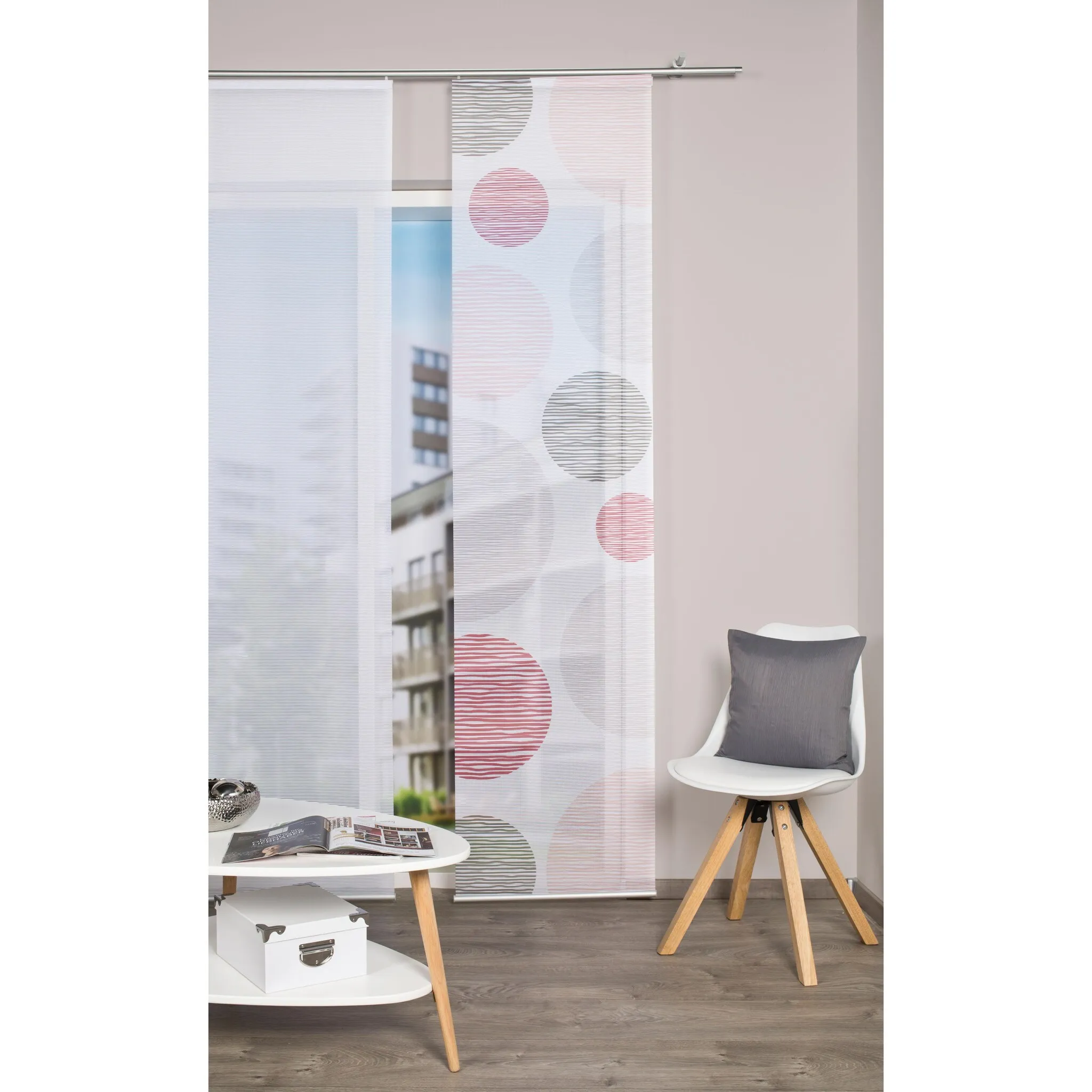 

Раздвижная штора Vision S «BORDEN», (1 шт.), ВxШ: 260x60, раздвижная штора под бамбук, цифровая печать, цвет rosé