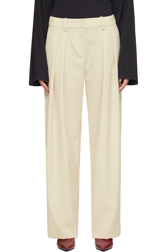 

The Frankie Shop Бежевые брюки Дейтона