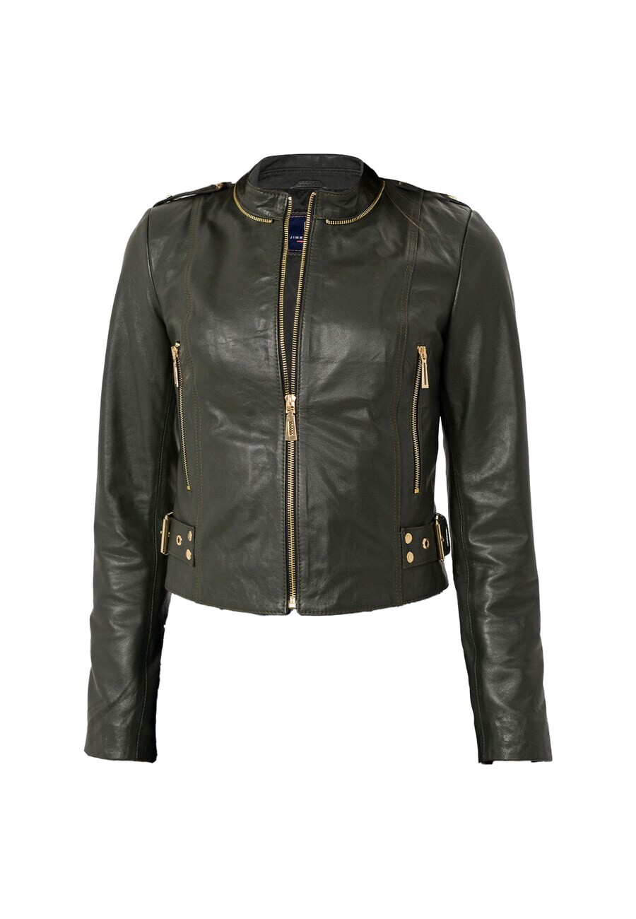 

Кожаная куртка Jimmy Sanders Between-Season Jacket, зеленый