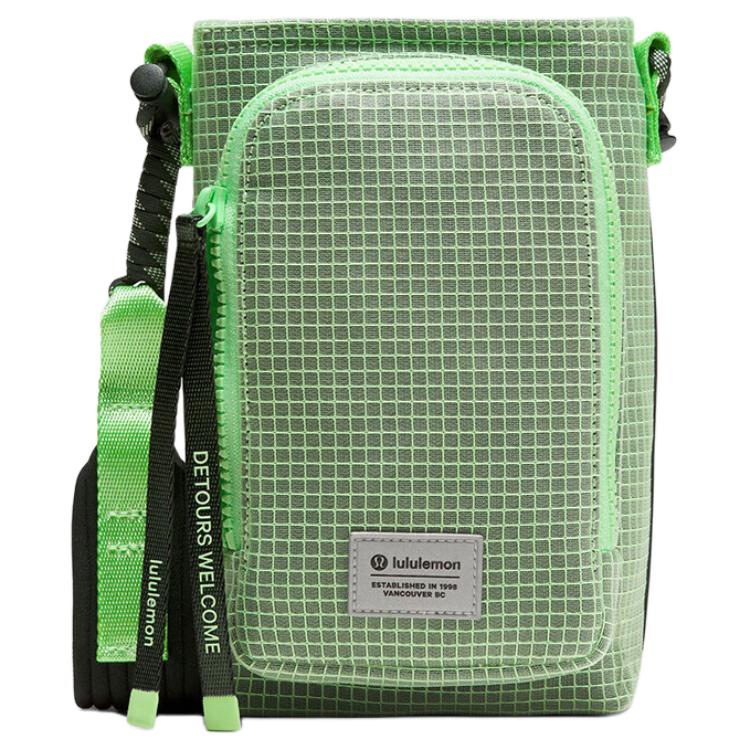 

Lululemon Сумка для бутылки воды через плечо с завязками унисекс зеленая, Green