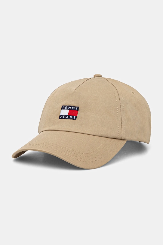 

Хлопковая кепка с козырьком Tommy Jeans, зеленый