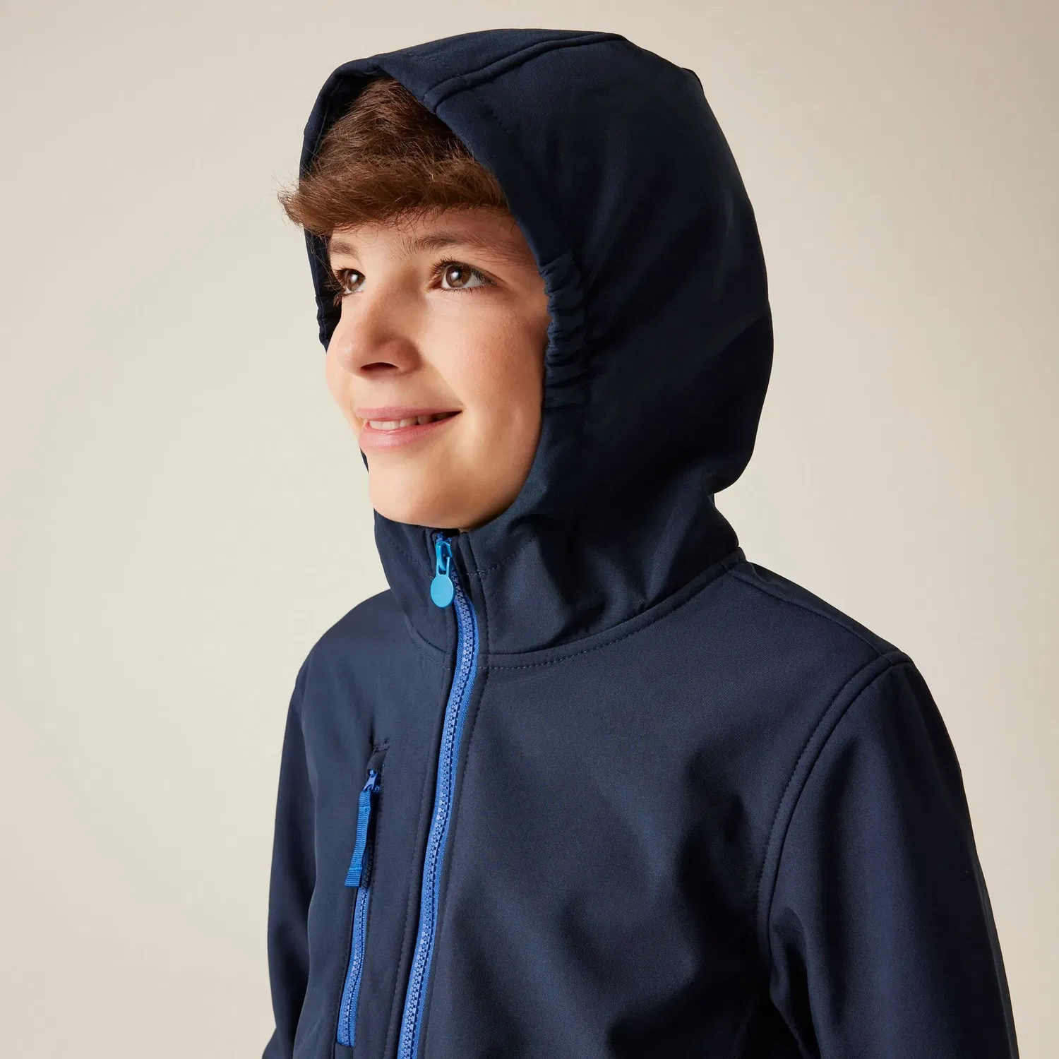 Детская ветровка Ablaze Hooded Softshell Jacket Regatta, темно-синий — фото 4