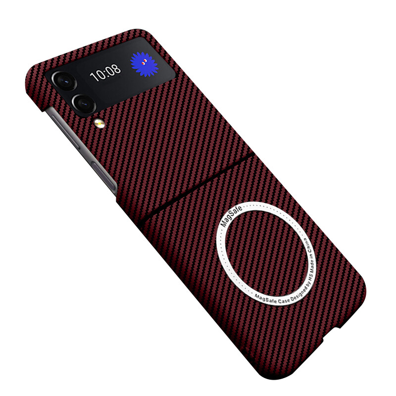 

Чехол для телефона Baohuguang Bao Huguang, Burgundy, magnetic, carbon fiber pattern