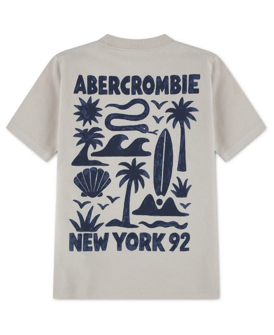 Детская футболка с графическим принтом "Змеиный холм" Abercrombie Kids — фото 2