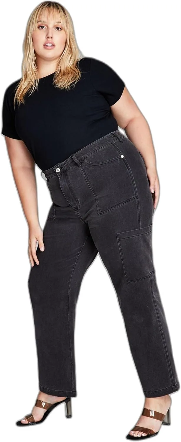 

Модные джинсы утилитарного кроя plus size And Now This