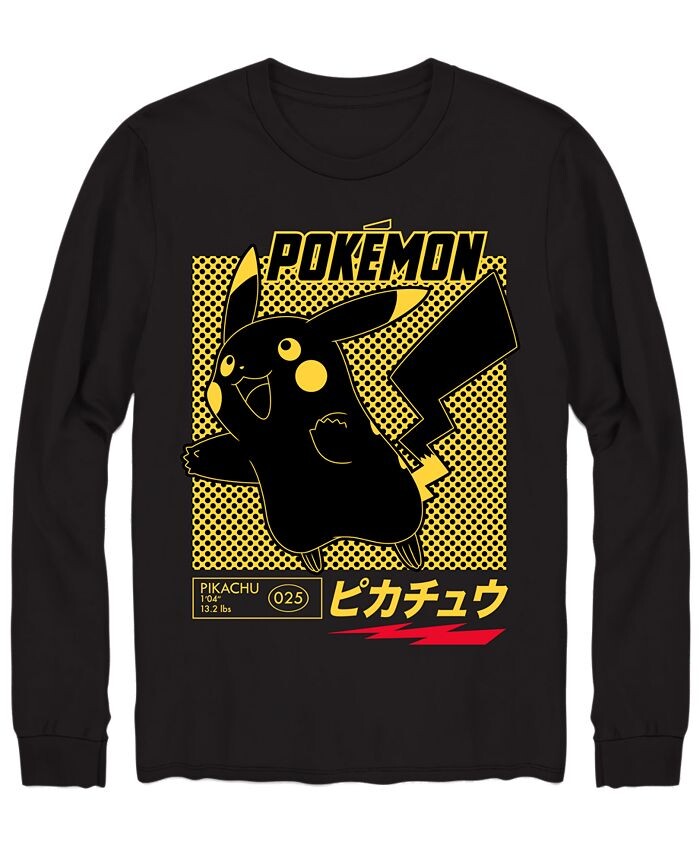 

Мужская футболка с рисунком Pika Speed AIRWAVES, черный