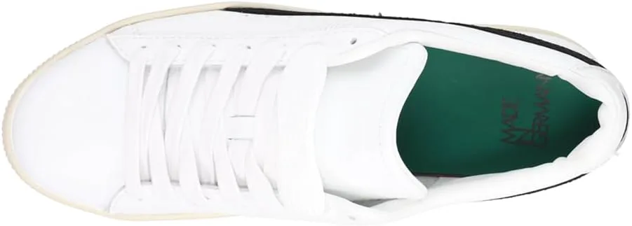 Мужские кроссовки PUMA Clyde Mig на шнуровке повседневные - белые, белый — фото 4