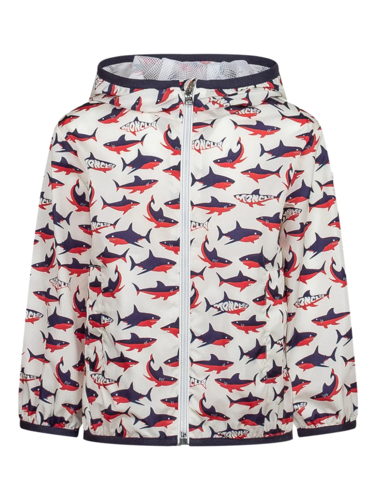 

Moncler Enfant куртка с графичным принтом, белый