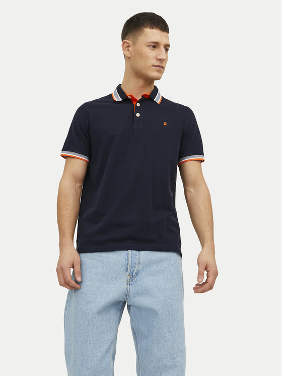 

Рубашка поло облегающего кроя Paulos 12136668 Jack&Jones, синий