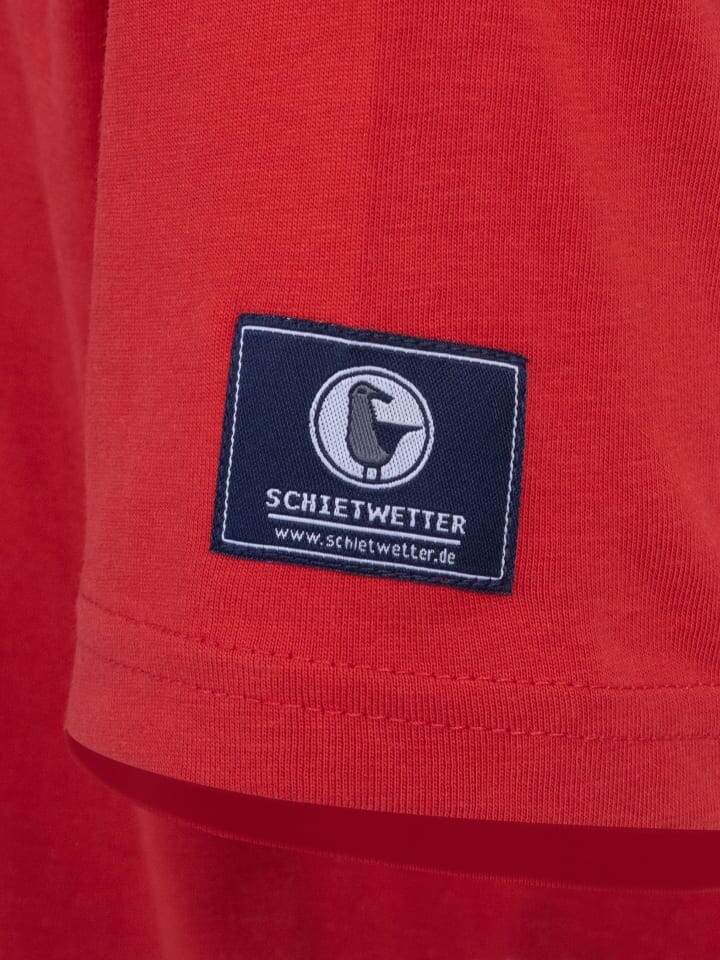 Футболка SCHIETWETTER Küstenkind, Rundhals, цвет red-navy — фото 4