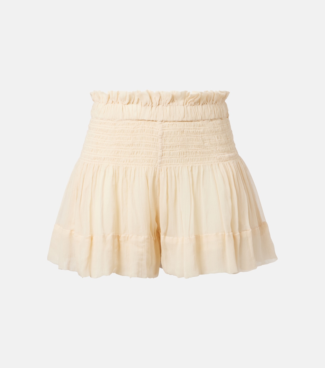 

Шорты из плиссированного шелка Maelly Isabel Marant, экрю