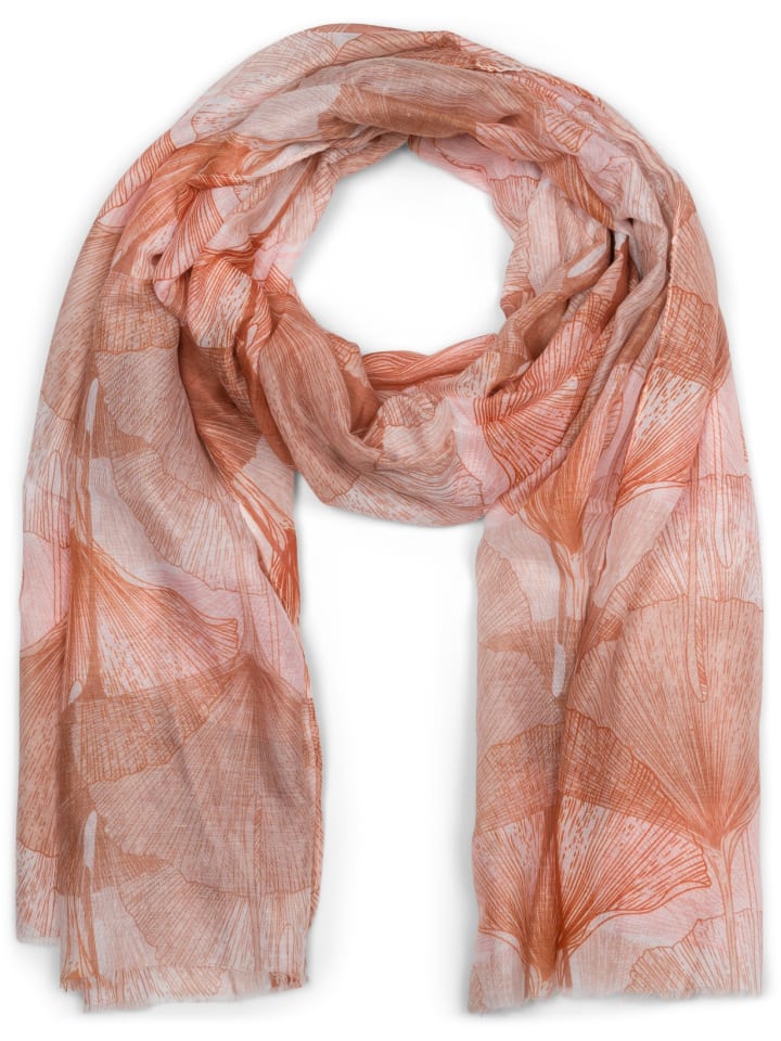 

Шарф styleBREAKER, цвет terracotta-beige
